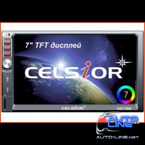 Двухдиновый мультимедийный центр с 7 TFT сенсорным дисплеем Celsior CST-7005 (Celsior CST-7005 2DIN)